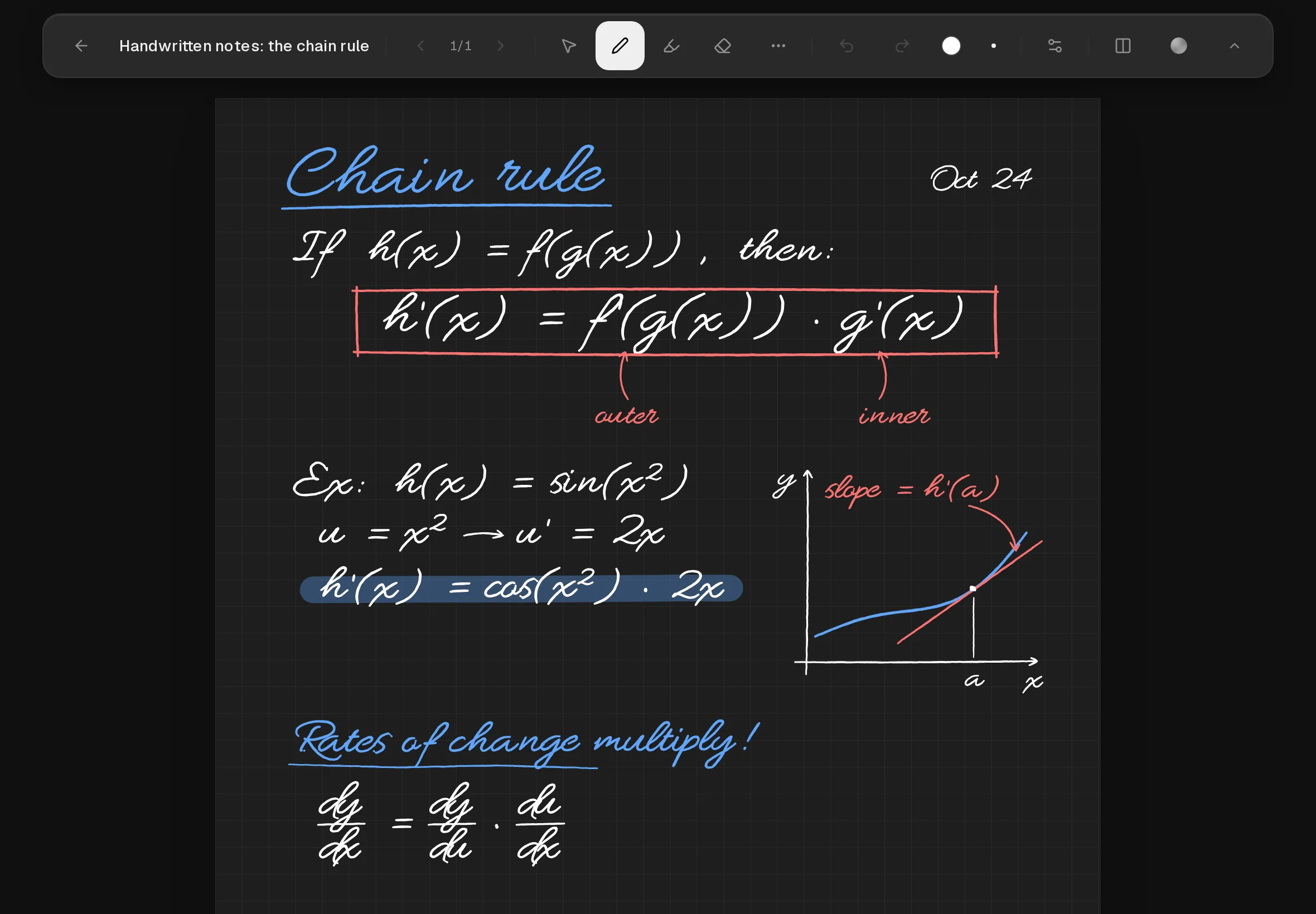 Write and sketch by hand with Apple Pencil, next to your documents.