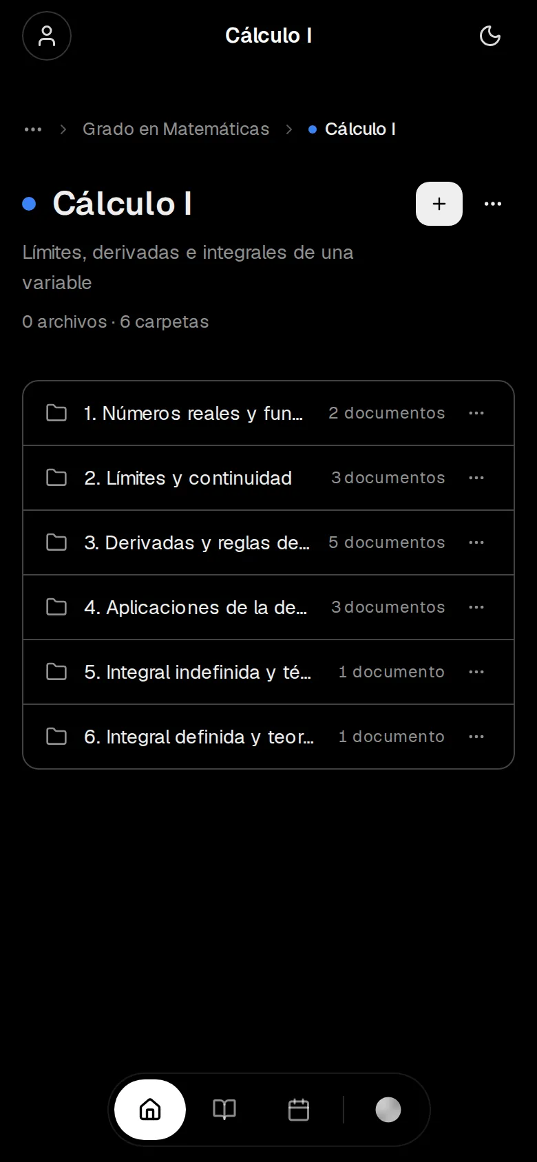 Temario y documentos de cualquier materia.