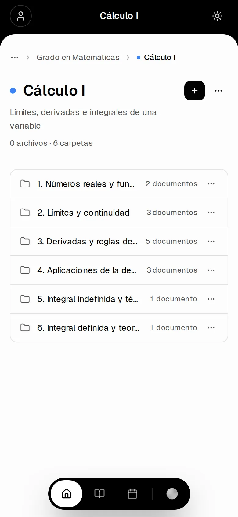 Temario y documentos de cualquier materia.