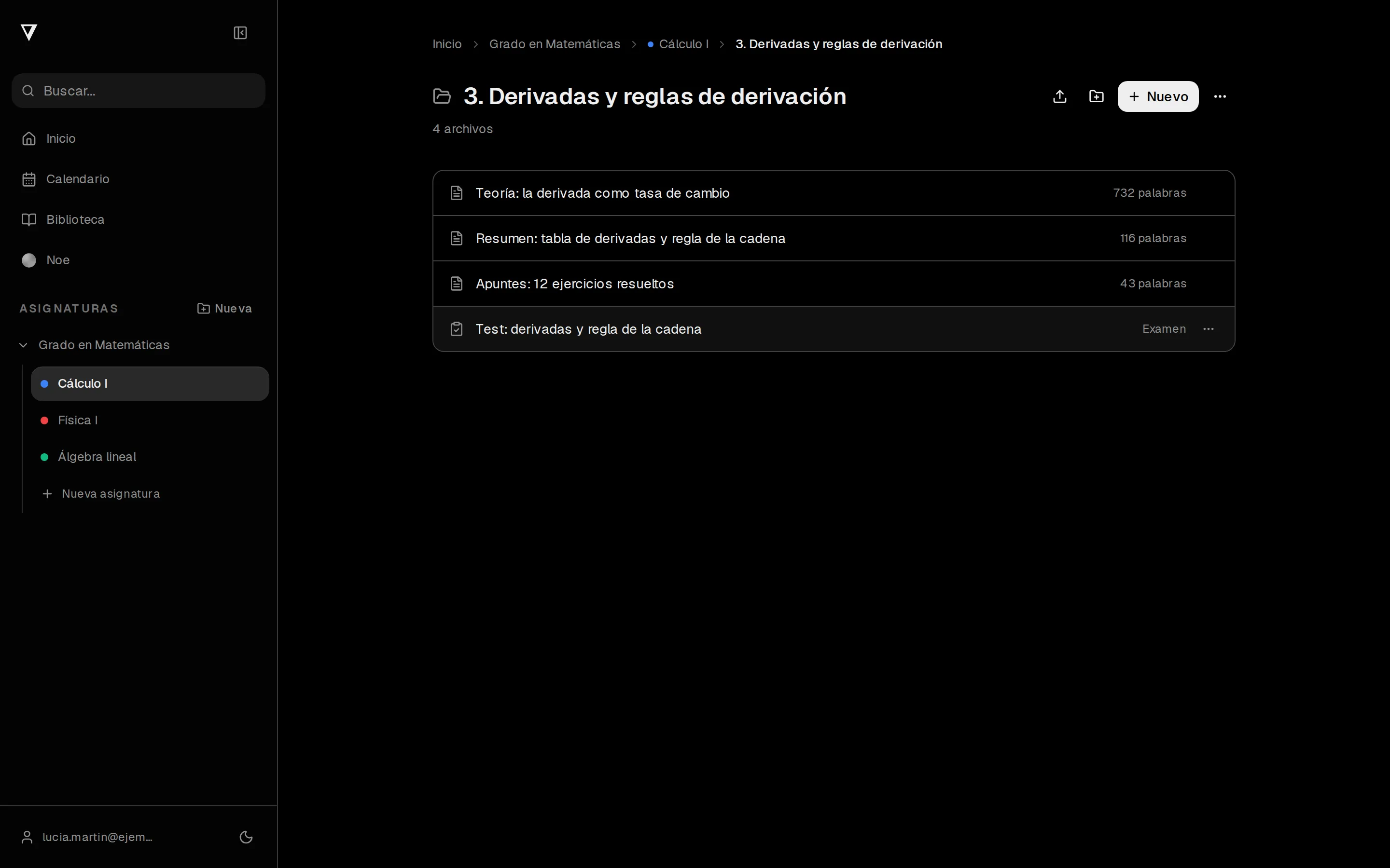 Genera apuntes y resúmenes de cualquier tema o PDF.
