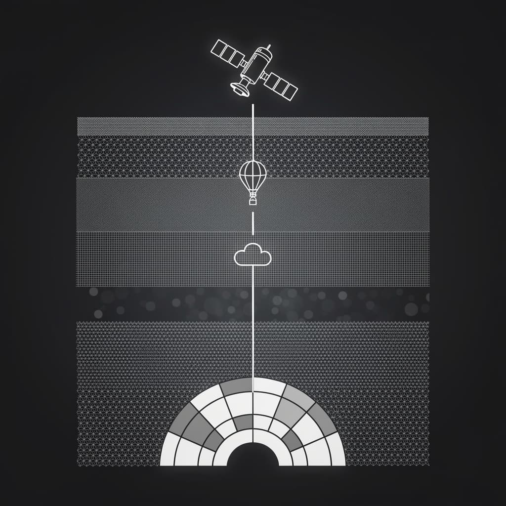 La arquitectura vertical de la atmósfera terrestre